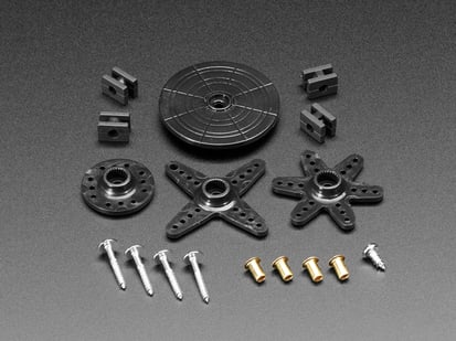 Standard Servo Arm and Horn Set - 25 Spline - Standard Servo Arm and Horn Set with 25 Splines