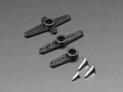 Micro Servo Arm and Horn Set - Micro Servo Arm and Horn Set with three horns and screws