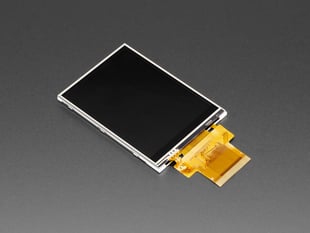 Angled shot of 3.2" TFT display module with FPC.