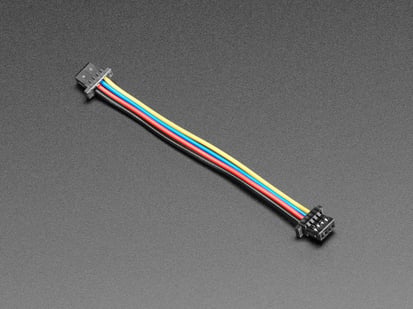 STEMMA QT / Qwiic JST SH 4-Pin Cable - 50mm Long - Angled of of JST SH 4-Pin Cable.