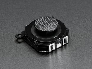 Small, black, analog thumbstick.