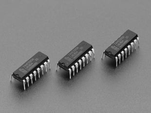 Angle Shot of the 74HC595 Shift Register - 3 pack.