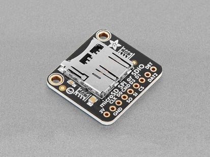 Adafruit Micro SD SPI or SDIO Card Breakout Board - 3V ONLY! - Angled Shot of the Adafruit Micro SD SPI or SDIO Card Breakout Board