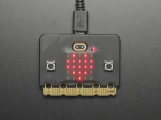 Top down view of a CLUE board installed in a Translucent Snap-on Case for micro:bit V2. - Black