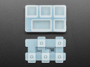 Top view of disassembled Caps Lock keycap molds