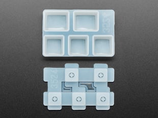 Top view of Ctrl keycap mold pieces.