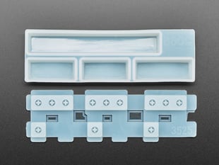 Top view of two piece Spacebar keycap mold.