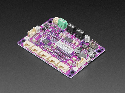 Maker Pi RP2040 - Motor and Robot Controller - Angled shot of Maker Pi RP2040 board.