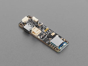 Angled shot of thin, rectangular Bluetooth LED driver board.