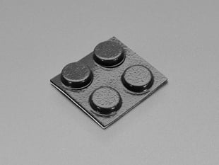 Angled Shot of the Little Rubber Bumper Feet - Pack of 4