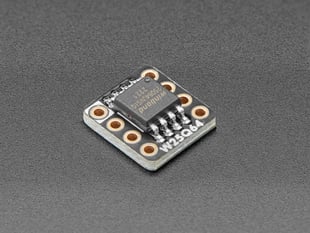 Angled shot of DIP breakout board.