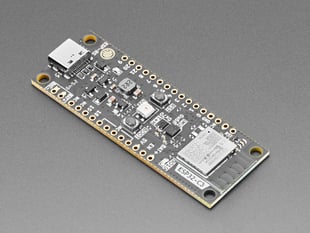 Angled shot of black rectangular dev board.