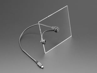 Demo Shot of the USB Micro B Small Round Panel Mount Extension USB Cable.