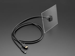 Demo Shot of the 2 in 1 cable HDMI jack with MicroHDMI+USB-C plug.