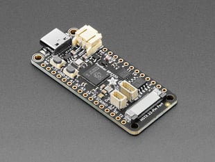 Angled shot of black, rectangular microcontroller.