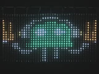 Demo Video of the NeoPixel LED Outdoor Netting - 40 x 20 LEDs, 1x2m.