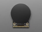 Top Down Front Shot of the Adafruit 1.28" 240x240 Round TFT LCD Display with MicroSD.