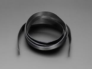 Semi-coiled silicone wiring ribbon cable.