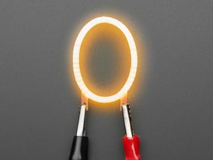 Demo Shot of the Number LED Filament - Warm White "0".