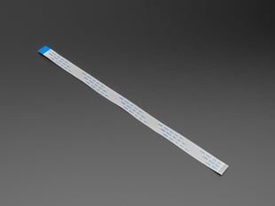 Angled shot of 24-pin 250mm long FPC ribbon cable.