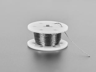 Angled Shot of the Stainless Thin Conductive Thread - 2 ply - 23 meter/76 ft