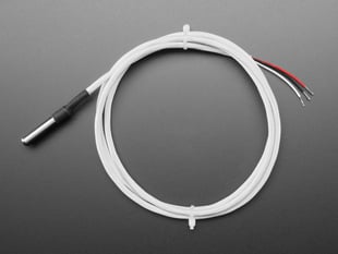 white, waterproof, temperature sensor