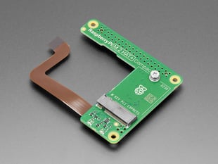 Angled Shot of the Raspberry Pi M.2 HAT+ Compact.