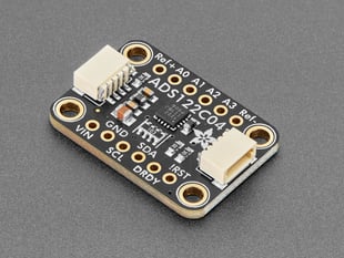 Angled Shot of the Adafruit ADS122C04 24-Bit ADC - STEMMA QT / Qwiic.