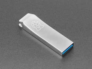 Angled Shot of the Raspberry Pi Flash Drive 256GB USB 3.0 (USB Connector End)