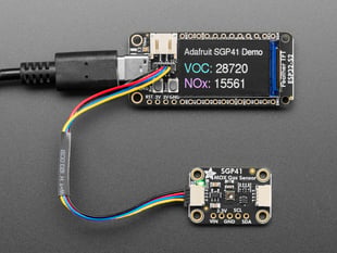 Gas sensor breakout with TFT display.