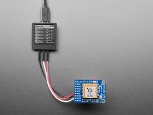 Logic analyzer wired to a GPS breakout