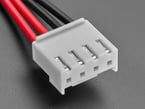 4-pin power cable connector facing down.