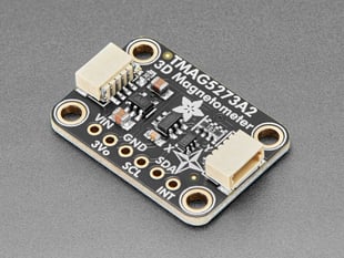 Angled shot of 3D magnetometer sensor breakout.