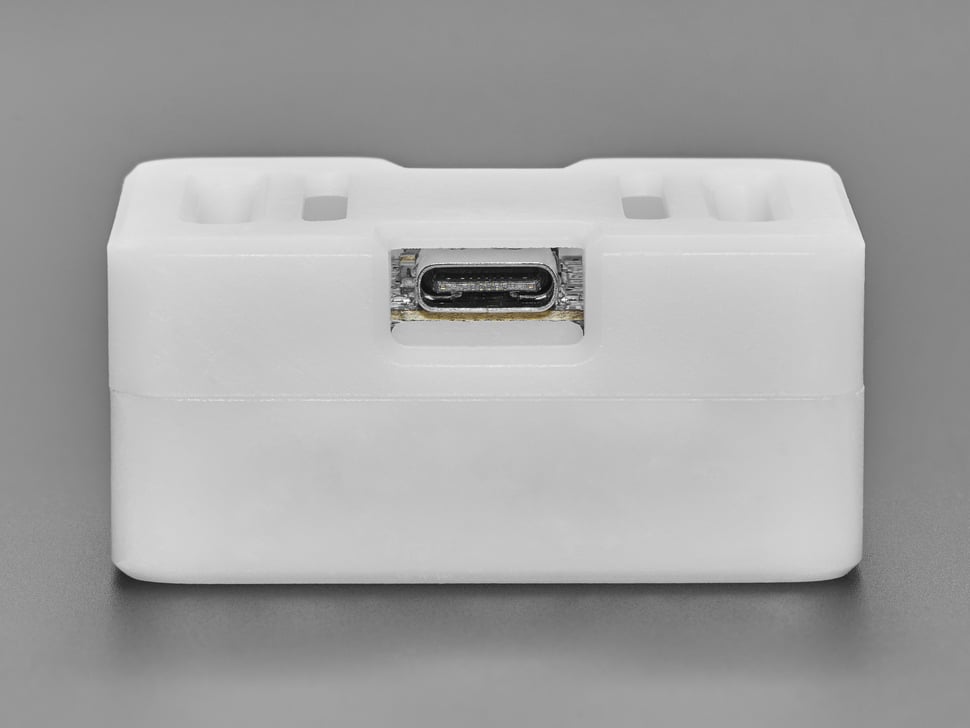 Side Profile Demo Shot of the USB-C through the Snap-on Enclosure.