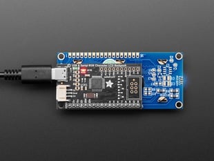 Demo Shot of the Adafruit USB + Serial LCD Backpack Add-On with Cable.