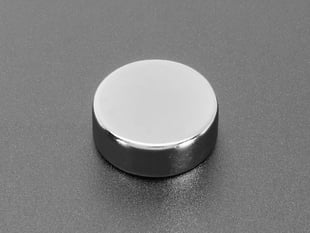 Angled Shot of the High-strength 'rare earth' magnet.