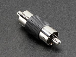 Plug to plug RCA coupler.